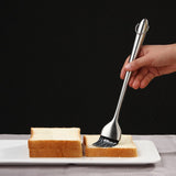 Heavy-duty BBQ Basting Brush by HQY - Silicone Bristles with 12 Inch Stainless Steel Handle - Make Grilling Easy - 5 Year Guarantee HQY