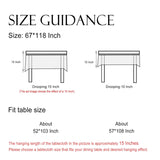 ISAENNE French Tablecloth for Rectangle Tables,Linen Table Cloth with Flowers and Birds Pattern,Heavy Durable Table Cover for Dining Thanksgiving Kitchen Decor Party Banquet Christmas,67"*118" ISAENNE