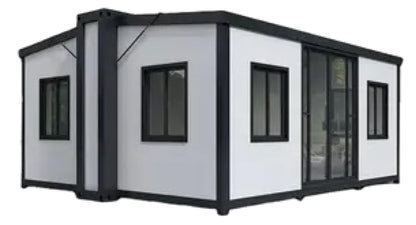 Prefabricated 15ft × 20ft Expandable Tiny Houses,Modern Designed, Spacious, Waterproof Expandable Container Houses, empty inside so design it with your own choice. - WoodArtSupply