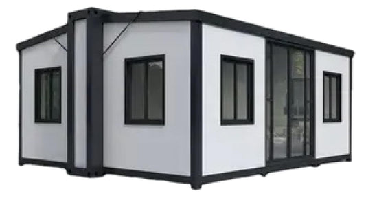 Prefabricated 15ft × 20ft Expandable Tiny Houses,Modern Designed, Spacious, Waterproof Expandable Container Houses, empty inside so design it with your own choice.