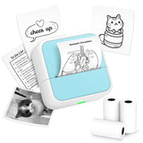 Sticker Printer - Printpods Mini Printer with Stickers, Print Pod, Bluetooth Inkless Printer, Sticker Maker, Portable Thermal Printer for iphone, Impresora Portátil for Notes, Journal, DIY, Kids Gift Anycash
