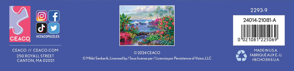 Ceaco – The Essence of Aloha - 300 Piece Jigsaw Space Saver Puzzle – Puzzles for Smaller Spaces and Surfaces Ceaco