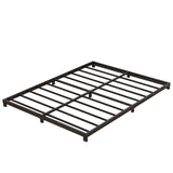 Nailsong 3 Inch Bed Frame Full Low Profile, Full Size Metal Bed Frame No Box Spring Needed, Heavy Duty Metal, Easy Assembly, Black Nailsong