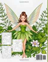 HERBAL FAIRIES: Herbal Fairies Coloring Book | A Whimsical Collection of Nature-Inspired Fairies, Magical Plants & Healing Herbs for Stress Relief & Relaxation WoodArtSupply