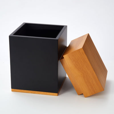 LINES ARTE Urns for Ashes Adult Male, 10x6x6Inch Solid Wooden Urns for Human Ashes with Velvet Bag, Keepsake Decorative Wooden Urn Box for Adult Ashes Men/Dad/Mom/Female