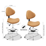 Nazalus Rolling Swivel Drafting Chair Adjustable Heavy Duty (400lbs) Lumbar Support Task Chair for Home Desk Studio Design Lab(Triangular Back) Nazalus