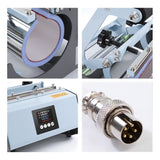 PYD Life 110 V Tumbler Heat Press Machine Blue Mug Press Machine for 30 OZ 20 OZ 16 OZ Straight Sublimation Blanks Skinny Tumbler 15 OZ 11 OZ Sublimation Ceramic Mugs Heat Transfer Print PYD Life