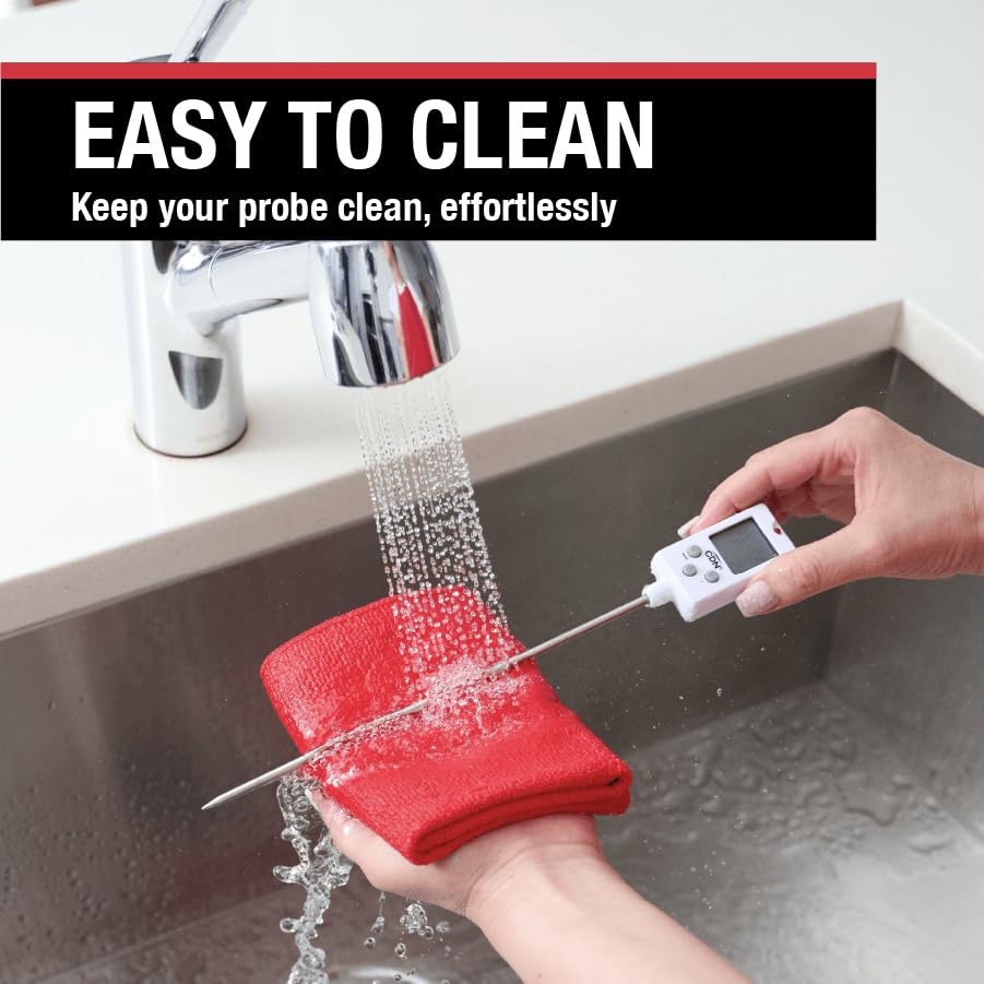 CDN Digital Candy Thermometer Long 8'' Stainless Steel Stem, Adjustable Pot Clip, Preset Candy Stages with Audio/Visual Alerts, Instant Read For Cooking, Deep Frying & Oil - DTC450 CDN