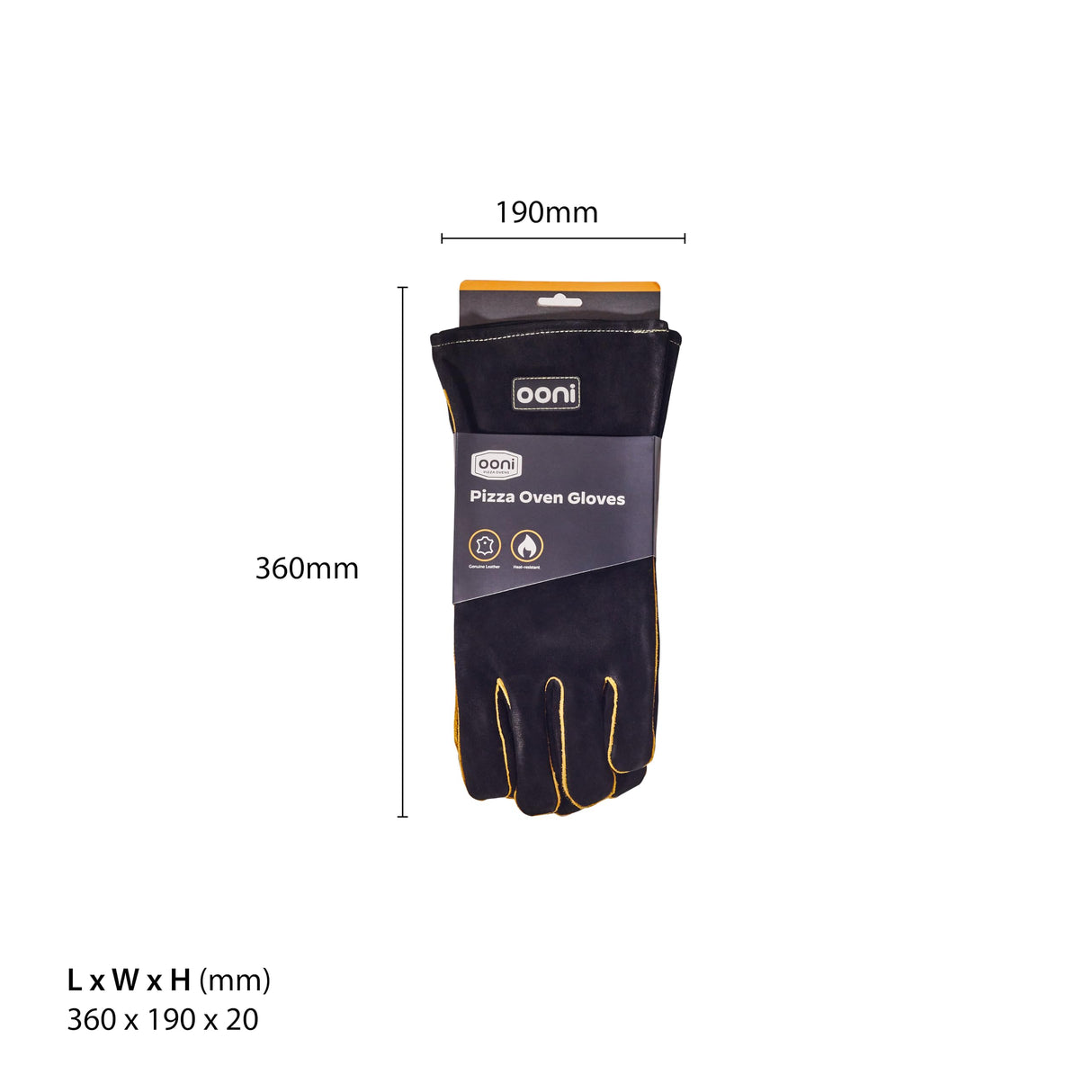 Ooni Grill Gloves - Heat and Fire Resistant, Protective Heat Proof Gloves Perfect for Outdoor Cooking, Grill, Fireplace, Barbecue or Pizza Oven ooni