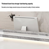 Retail reception counter with LED lights, reception desk for beauty salon, front desk reception counter with counter, wooden standing front desk for clothing store, company front desk, Coffee Shop.(B, FYRDTNG