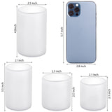 Silicone Molds for Candle Making, 4In and 3.5In and 2.5In and 2In Cylinder Mould Epoxy Resin Casting for Candlestick Make HFYHWT