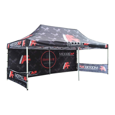 Custom Canopy Pop Up Tent 10x20 with Logo, Personalized Pop Up Canopy Tent for Tradeshow,Customized Canopy Advertising Outdoor Tent (top Canopy +one Full Wall+ Two Small Side Walls+ 23kgs Frame) NaBai