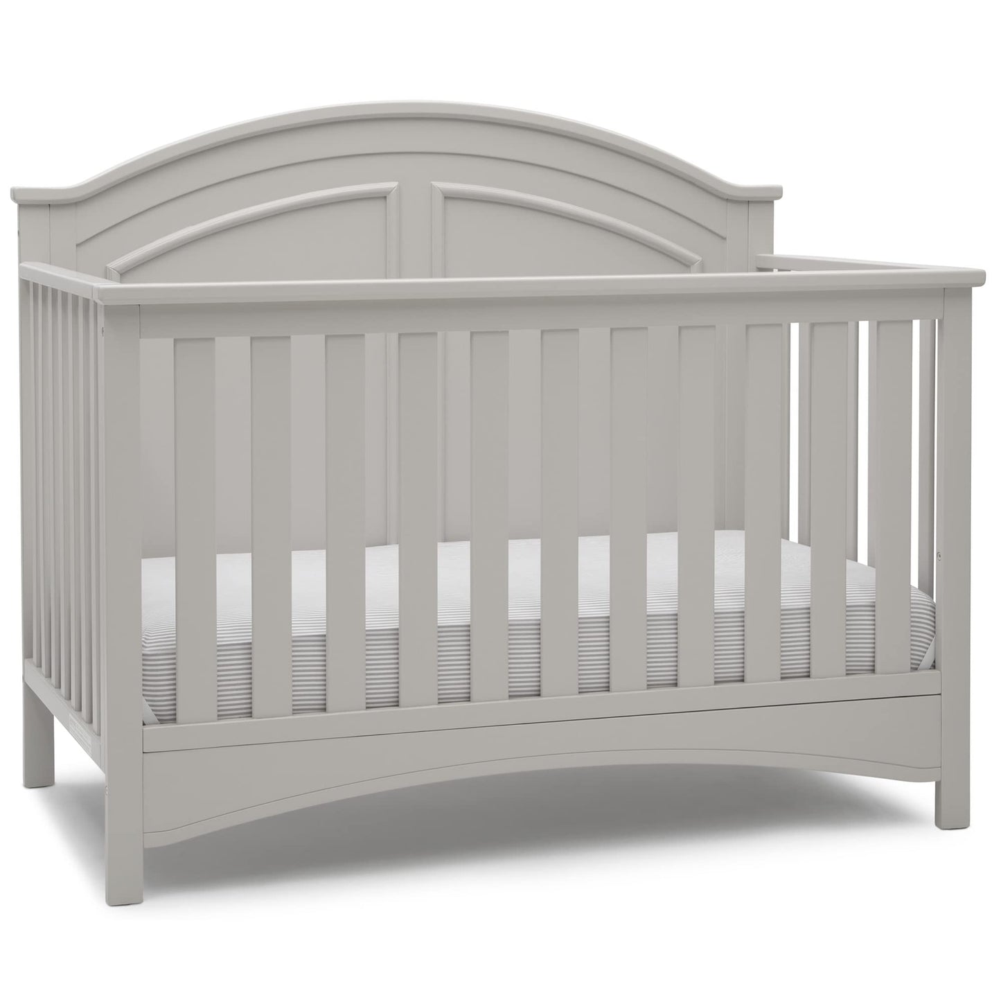 Delta Children Perry 6-in-1 Convertible Crib - Greenguard Gold Certified, Moonstruck Grey