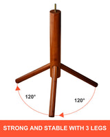 BMOSU Coat Rack freestanding Stand Bamboo Wooden Coat Tree 8 Hooks 3 Adjustable Standing Jackets Hanger Hallway Corner Parlor(Brown) BMOSU