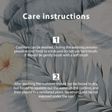 67 Inch Patio Lounge Chair, Rocking Chair Sofa, Indoor/Outdoor Floral Printed Lounger with Ties and Top Cover Non-Slip High Back Chair Cushions (Style 14) Shapeazy