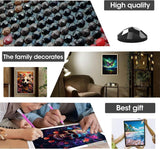 Yomiie Large 5D Diamond Art Kits for Adults, Elk Diamond Painting Art Animals DIY Full Round Drill Kits, Embroidery Rhinestone Diamond Crystal Craft Canvas Home Wall Decor 31.5x11.81 inch Yomiie