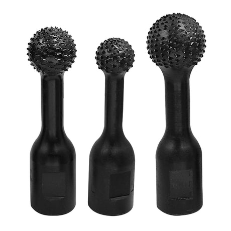 3 Pieces Sphere Rotary Burr Spherical Grinding Head Rotary File Wear Resistance Ball File Carbon Steel for Angle Grinder Polishing MagiDeal