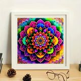 CXYQLC DIY 5D Diamond Painting Kits for Adults Diamond Art Mandala Flowers Floral Diamond Painting Full Drill Crystal Rhinestone Embroidery Craft Kits for Home Wall Decor Gifts 11.8x11.8inch CXYQLC