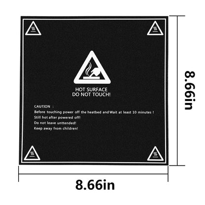 Aitrip 5pcs 220mm x 220mm (8.66’’ x 8.66’’) Heated Bed Sticker Printing Build Sheets Plate Tape Platform Sticker 3D Printing Build Surface Sheetsfor 3D Printer CR-10 CR-10S Lulzbot TAZ 6 Ende - WoodArtSupply