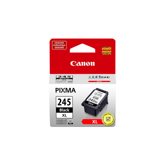 Canon PG-245 XL Genuine Black Ink Cartridge, Compatible with iP2820, MG2420/2924/2920/3020/2522/2525, MX492, TS3120/302/302a/202/202a/4520/3320