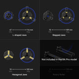 SCULPFUN RA Pro Rotary Chuck for Laser Engraver, 3 in 1 Multi-Function Laser Rotary Module with 180° Adjustable Angle, Y-axis Jaw Chuck Rotary for Engraving Cylindrical Objects,Tumbler, Ring SCULPFUN