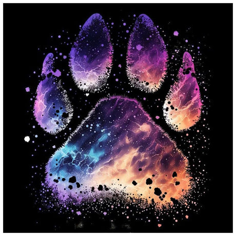 DIADAY 5D Dog Diamond Art Kits for Adults, Round Gem Landscape Diamond Painting Kits for Beginners, Full Drill Art Crafts DIY Home Wall Decor Gift, 12 x 12 Inches DIADAY