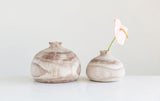 Creative Co-Op Small Paulownia Wood Vase (Each one Will Vary) Decorative Accents, Natural Creative Co-Op