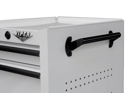 Viper Tool Storage 16-Inch 5-Drawer Rolling Steel Cart, White