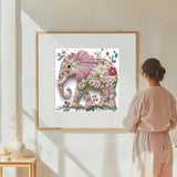 DIADAY Elephant Diamond Painting Kits, 5D Special Shape Diamond Art Kits for Adults, Crystal Rhinestones Art Craft for Beginners DIY Home Wall Decor Gift, 12 × 12 Inches DIADAY