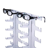 JoySee 1 X sunglasses organizer eyeglasses rack glasses holders acrylic Glasses hoder Display hold Stand, Water Clear Transparent JoySee