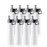 PYD Life 8 Pack Sublimation Blank Tumbler 22 OZ Sports Wide Mouth Stainless Steel Water Bottle Vacuum Flask with Straw and Portable Handle for Tumbler Press Machine Sublimation Print PYD Life