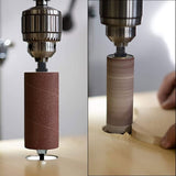 scottchen PRO Spindle Sander Adaptor 4-1/2" x 1/2" with Rubber Sanding Drum Kit OD 3/4", 1", 1-1/2" and Sandpaper Sleeves Grit# 80,120 - S/10 - WoodArtSupply