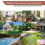 PrimeZone 54 PCS Solid Acacia Wood Interlocking Patio Deck Tiles - 12" x 12" Indoor Outdoor Waterproof Flooring Tiles for Balcony, Backyard, Garden & Poolside, All Weather Use, Natural Wood, Checker PrimeZone