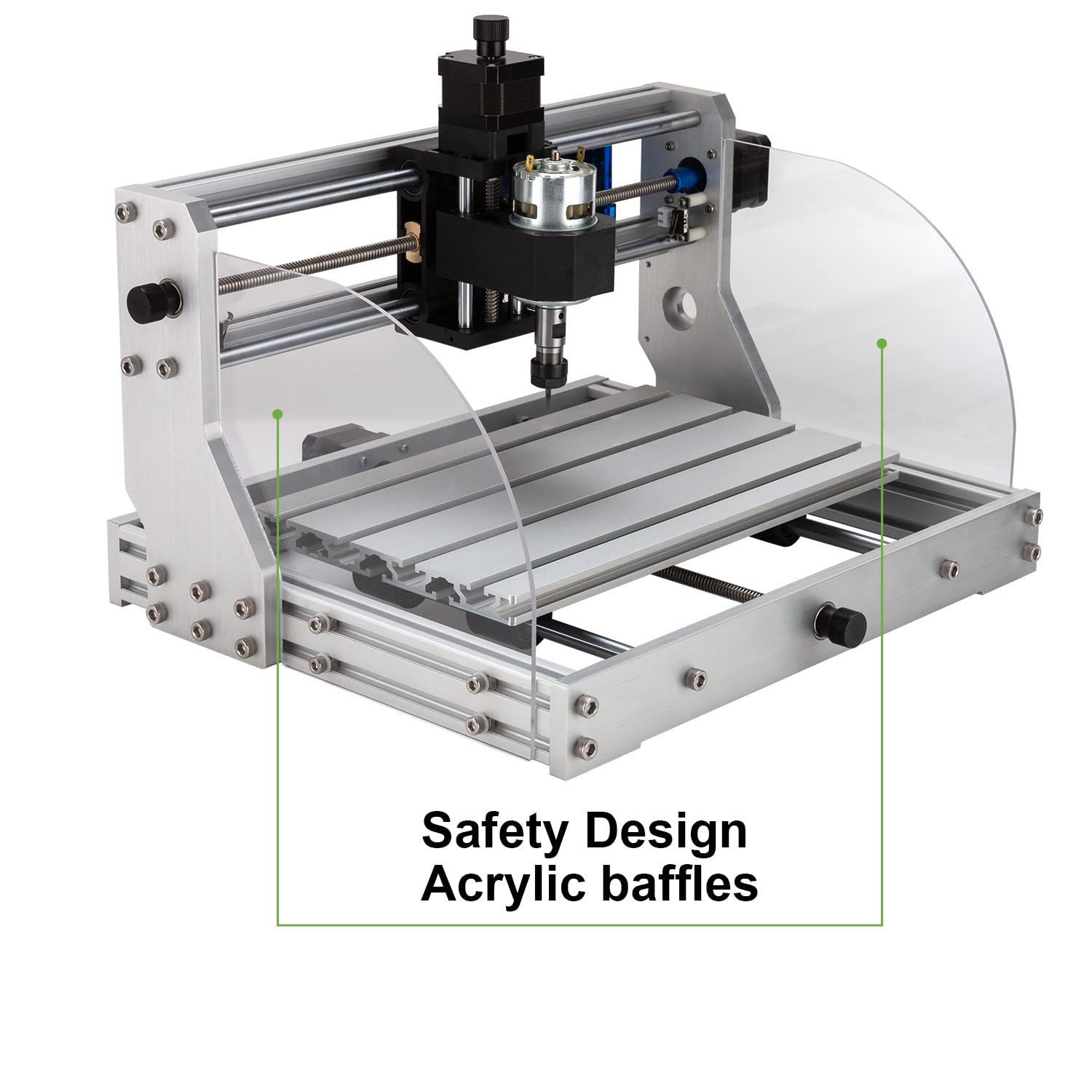 3018 Pro CNC Router Machine Engraving Machines All-aluminum Frame PCB PVC Wood Carving XYZ Working Area 300 x 180 x 45mm with Z Probe, Limit Switches, Offline controller, GRBL control, Emerge - WoodArtSupply