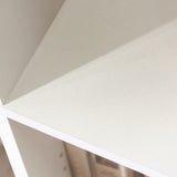 Sauder Beginnings 3-Shelf Bookcase, Bookshelf with Adjustable Storage Shelves, L: 24.57" x W: 11.50" x H: 71.18", Soft White Sauder