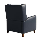 Genuine Leather Recliner Chair for Adults, Top-Grain Leather Manual Recliner with Classic Design, Comfortable Armchair for Living Room, Bedroom or Theater Use CHERS