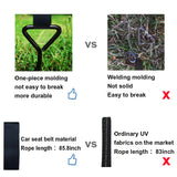 Eurmax USA Trampoline Stakes Heavy Duty Trampoline Parts Corkscrew Shape Steel Stakes Anchor Kit with T Hook for Trampolines -Set of 4 Bonus 4 Strong Belt,Black Eurmax