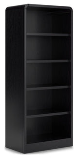 Signature Design by Ashley Rowanbeck Modern Freestanding 5-Tier 72" Bookcase with 3 Adjustable Shelves, Black Signature Design by Ashley