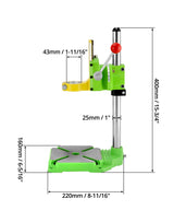 QWORK Drill Press Stand, Heavy Duty Floor Drilling Press/Rotary Tool Workstation,Table Top Drill Press 90° Rotating Fixed Frame for Drilling Collet, Drill Press Table, Drill Workbench Repair QWORK