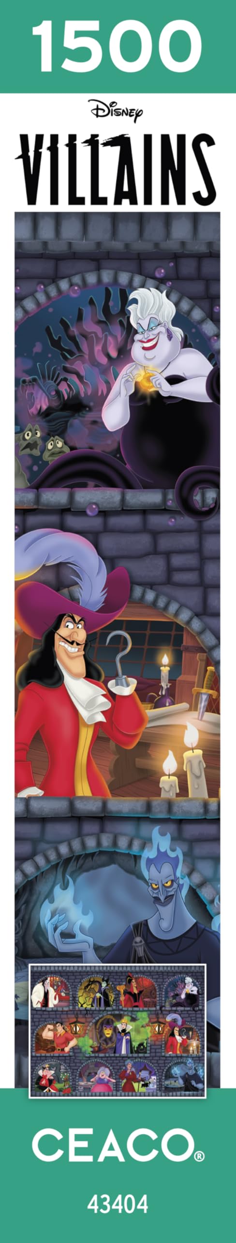 Ceaco - Disney - Villains Underground - 1500 Piece Jigsaw Puzzle