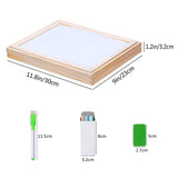 Wooden Toy Magnetic Board Puzzle Games , Double Side Jigsaw &Drawing Sketchpad Writing Dry Erase Board Chalkboard Educational Toys for Kids Angelo home