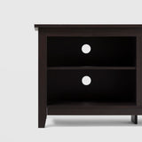Walker Edison Wren Classic 6 Cubby TV Stand for TVs up to 80 Inches, 70 Inch, Espresso Walker Edison