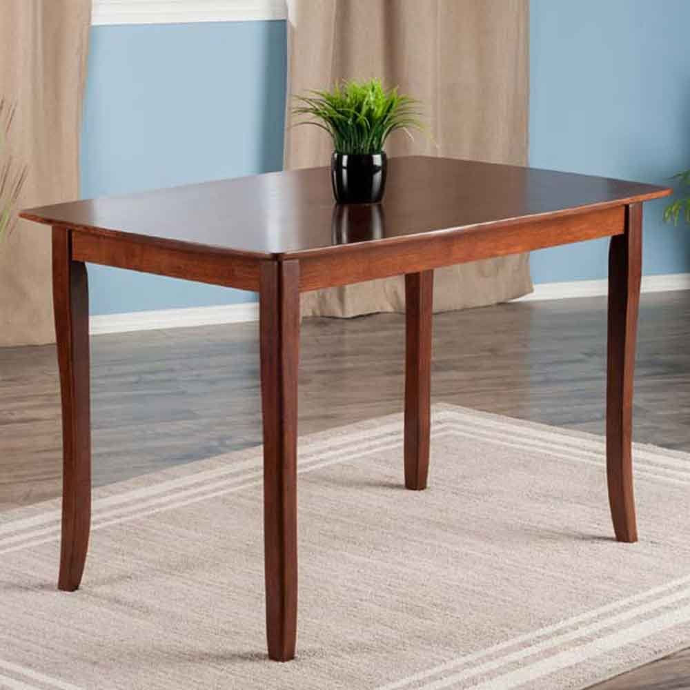 Winsome Inglewood 5-PC Set Table w/ 4 Ladderback Chairs Dining, Walnut Winsome