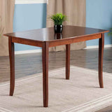 Winsome Inglewood 5-PC Set Table w/ 4 Ladderback Chairs Dining, Walnut Winsome