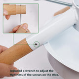 Blissun Christmas Tree Stand for Real Trees, Fits up to 8FT, Xmas Tree Holder and Base Stand, White Blissun