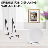 Tongyuyan 6 Pack 6 Inch Plate Stands for Display,Book Display Stand,Metal Plate Holder Display Stands,Small Easels for Display,Suitable for Books, Desktop Art, Images,Photos,and Collages Tongyuyan
