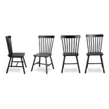GABOEEN Modern Dining Chairs, Windsor Chair Set of 4,Wooden Dining Chairs Wood Room Chair Black Spindle Side Kitchen Room Country Farmhouse Chairs GABOEEN