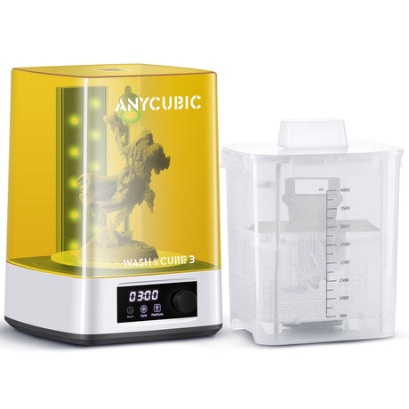 ANYCUBIC Wash and Cure Machine 3.0, 2 in 1 UV Washing and Curing Station for ANYCUBIC Photon Mono 2 Mars Series LCD/DLP/SLA 3D Printer Models, with Twistable Gooseneck Light ANYCUBIC