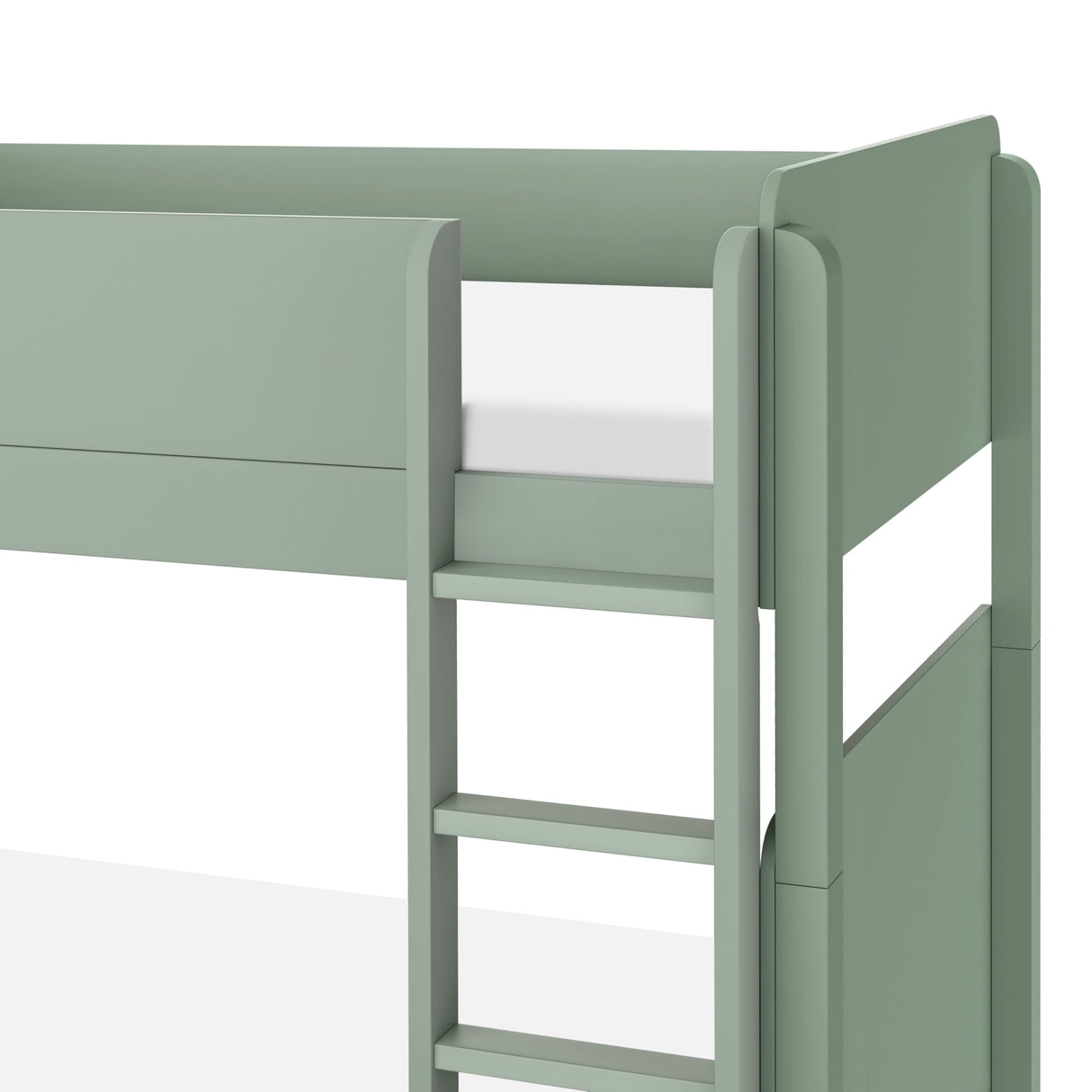 Babyletto Tiptoe Convertible Bunk Bed in Light Sage, Greenguard Gold Certified babyletto