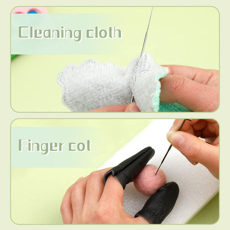 228 Pcs Needle Felting Kit Wool Felting Tools for Beginner 50 Colors Wool Roving Starter Felting Kit with Felting Needles Foam Mat Needle Felting Supplies Storage Bag for DIY Craft Making JUPEAN